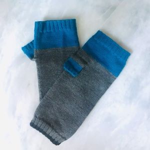 Eileen Fisher Gray Wool Fingerless Gloves